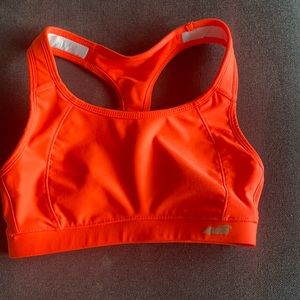 Neon sports bra